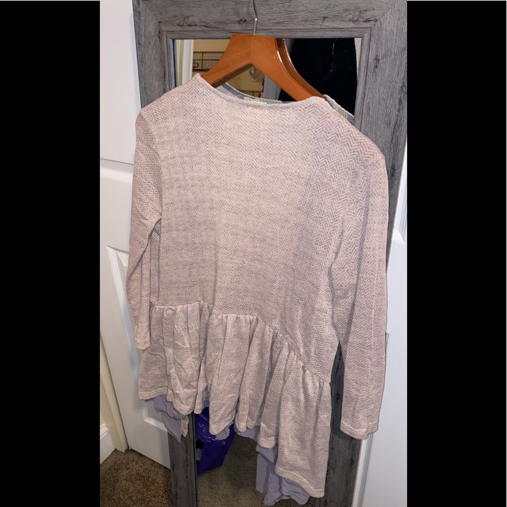 Cardigan/ Ruffled Sweater Jacket - Picture 3 of 3